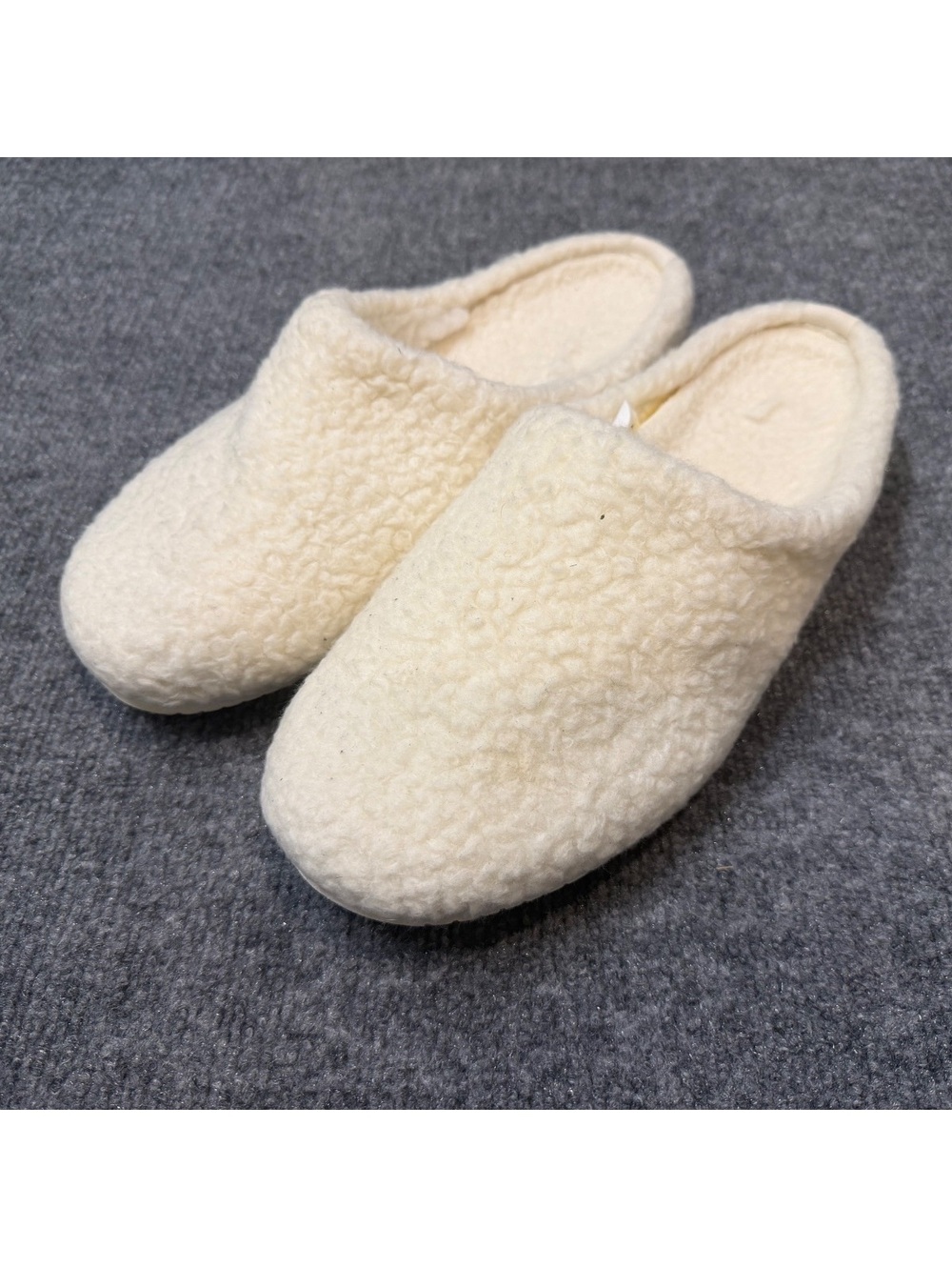 Allbirds Wool Slipper Fluff Natural Cream Slip-On Clogs NWOB